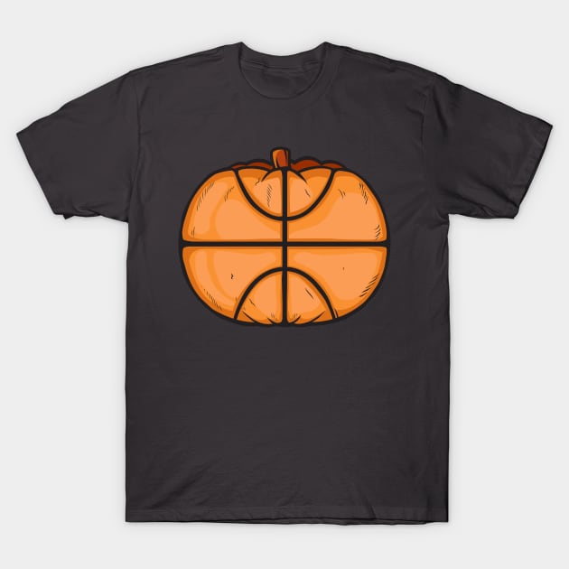 Basketball Pumpkin Head Halloween T-Shirt by Candaria